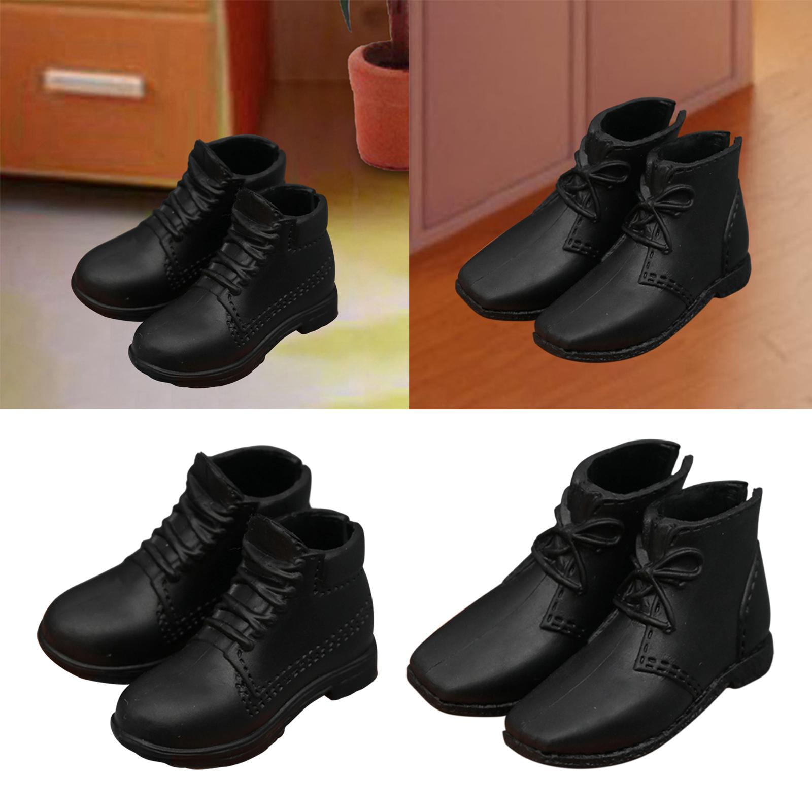 Men'S Fashion For Big Guys - Zapatos de Vestir para Muñeco 1/6,