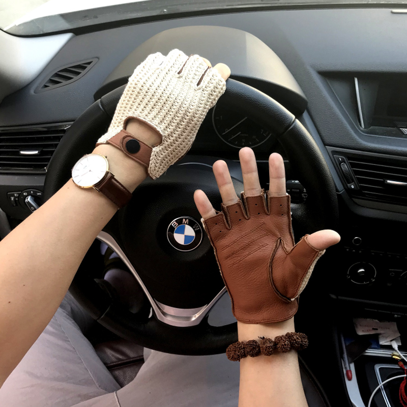 Driving Gloves Leather - 2025 nuevos guantes de cuero genuino