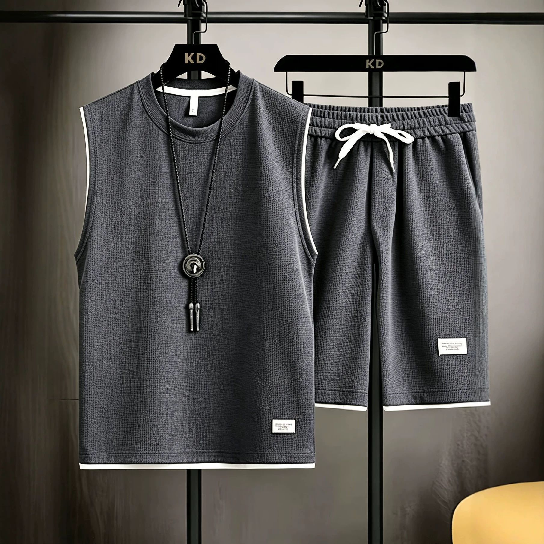 Mens Fashion Vest - Conjunto de chaleco deportivo de verano