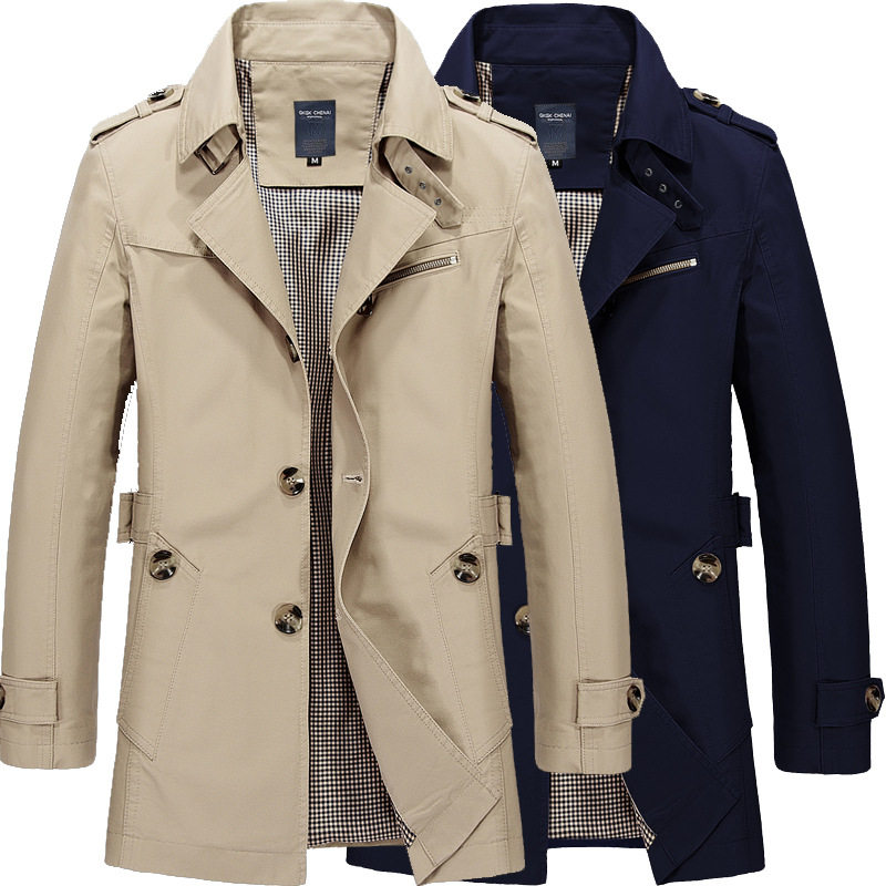 Mens Fashion Store - Gabardinas Cruzadas para Hombre, Promoción, Descuento,