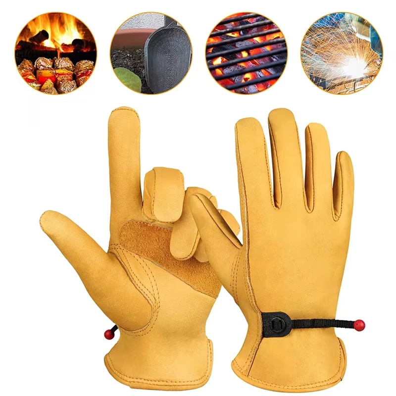 Driving Gloves Leather - Guantes de Cuero para Hombre, Guantes