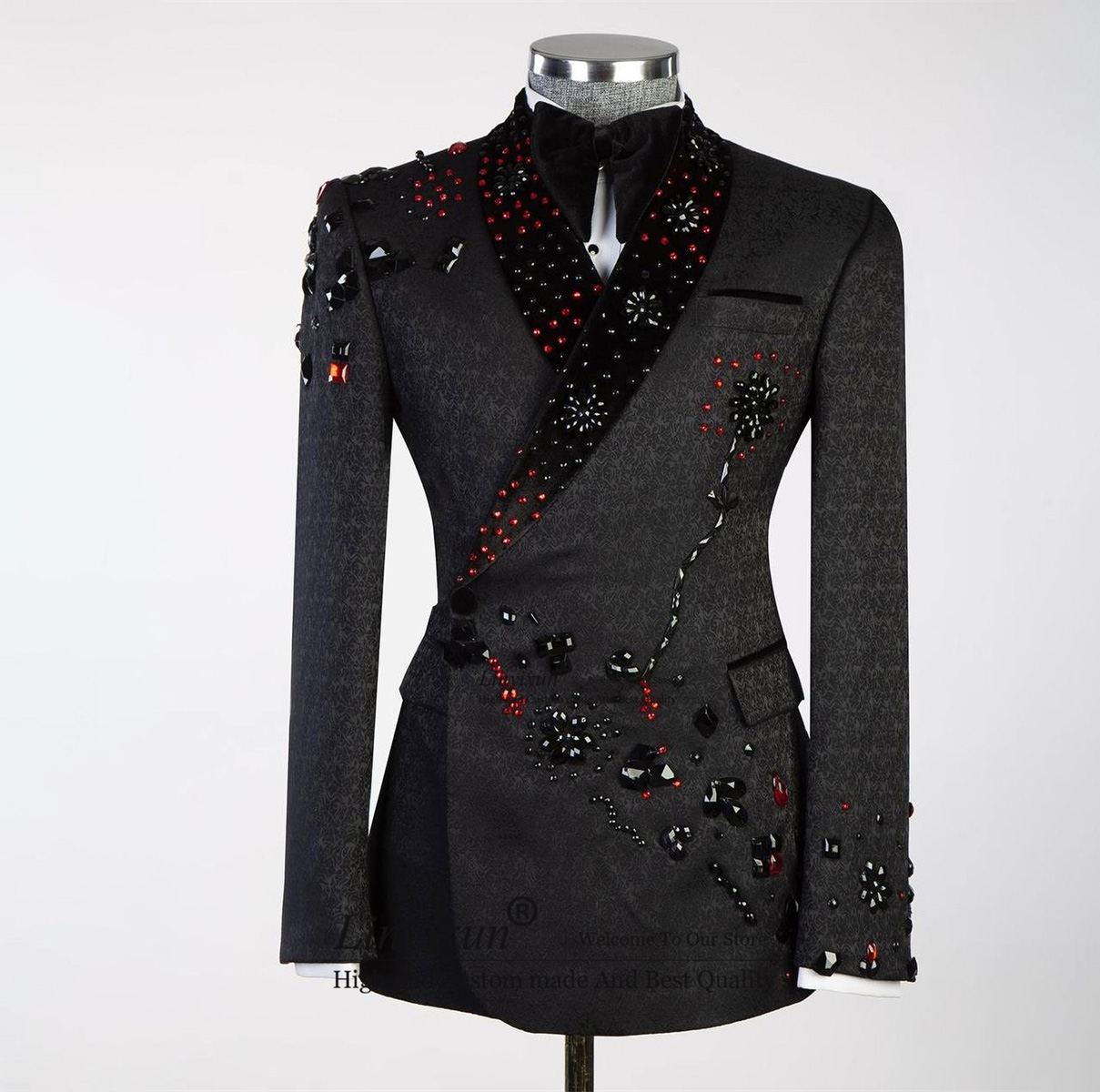 Mens Fashion Trajes - Trajes de hombre con cuentas de