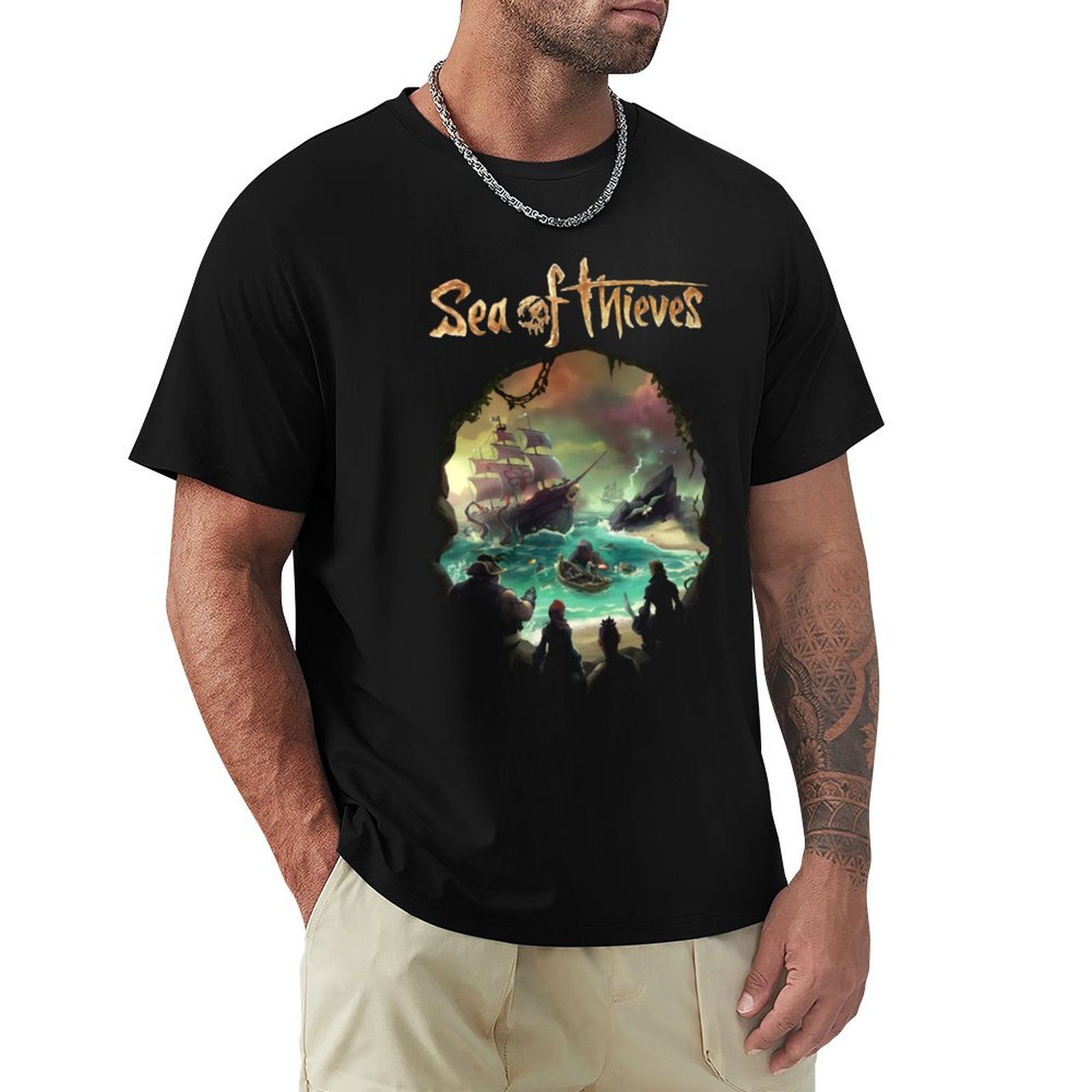 Men'S Fashion Online - Camiseta con estampado de moda del