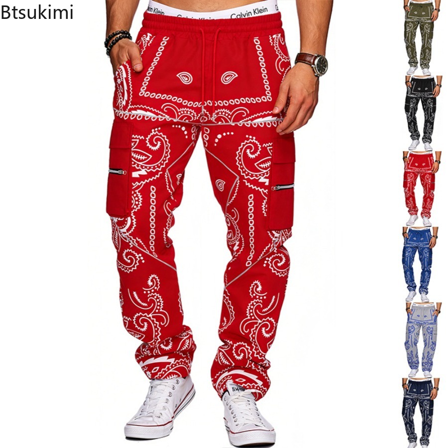 Mens Fashion Trends 2026 - Pantalones Cargo Holgados con Estampado de