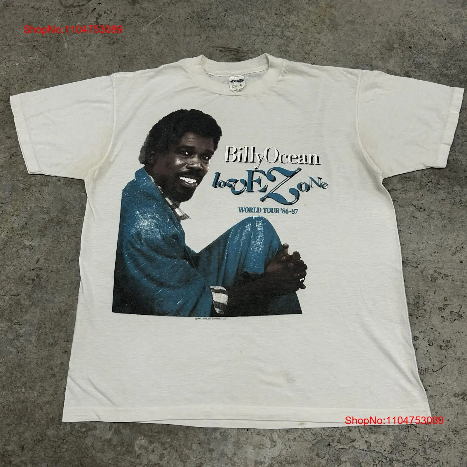 Mens Fashion In The 80S - Vintage 80s Billy Ocean Band camiseta