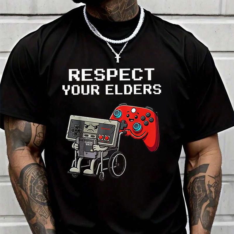 Mens Fashion In The 80S - Camiseta Retro Gaming Funny Gamer Controller