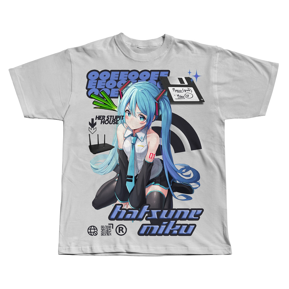 Mens Fashion Trends 2026 - Camiseta de Manga Corta Hatsune Miku