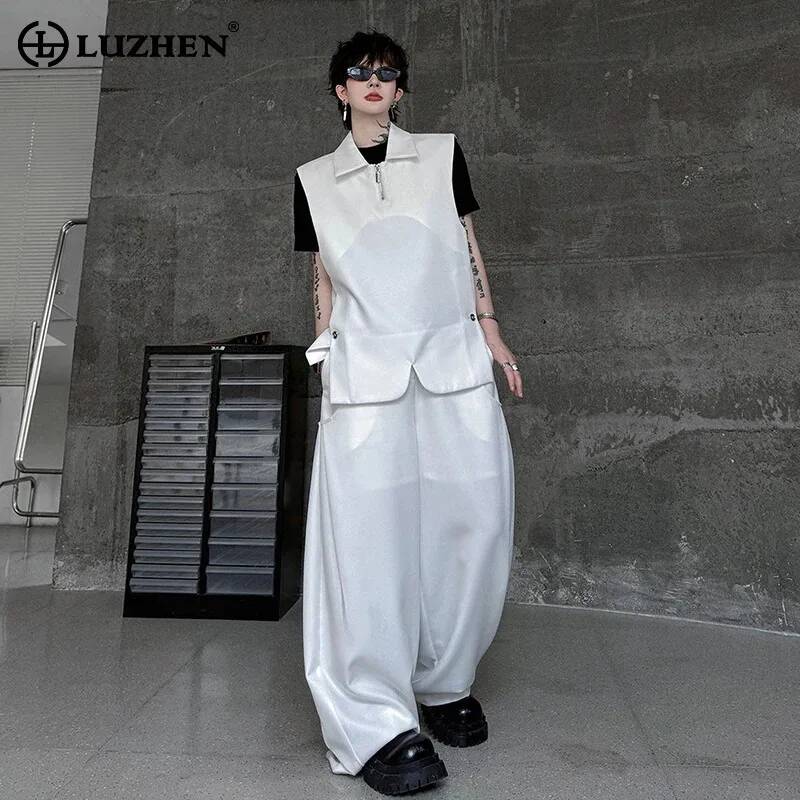 Mens Fashion Vest - Chaleco LUZHEN 2026, Conjunto de Dos