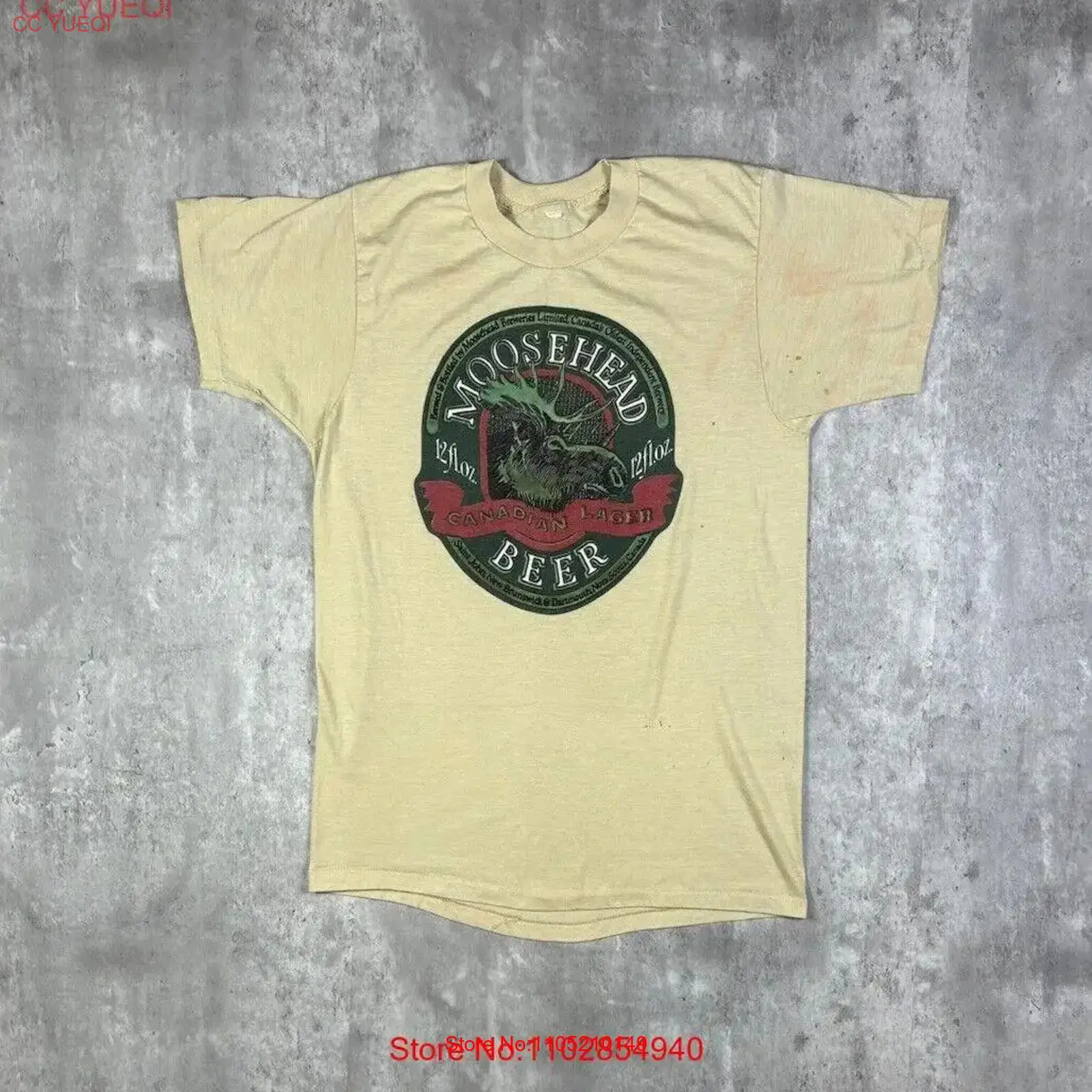 Mens Fashion In The 80S - Camiseta Vintage de la cerveza Moosehead
