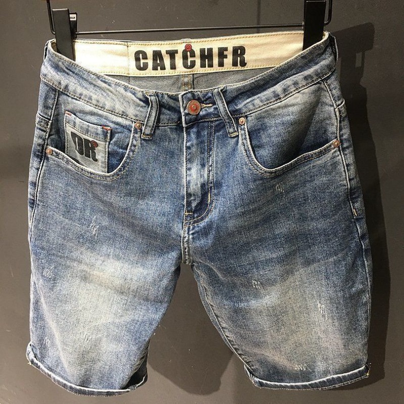 Men Fashion Jeans - Pantalones vaqueros cortos de gran tamaño