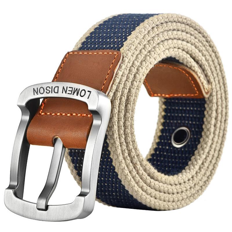 Men Fashion Jeans - Cinturón de nailon engrosado, cinturón de