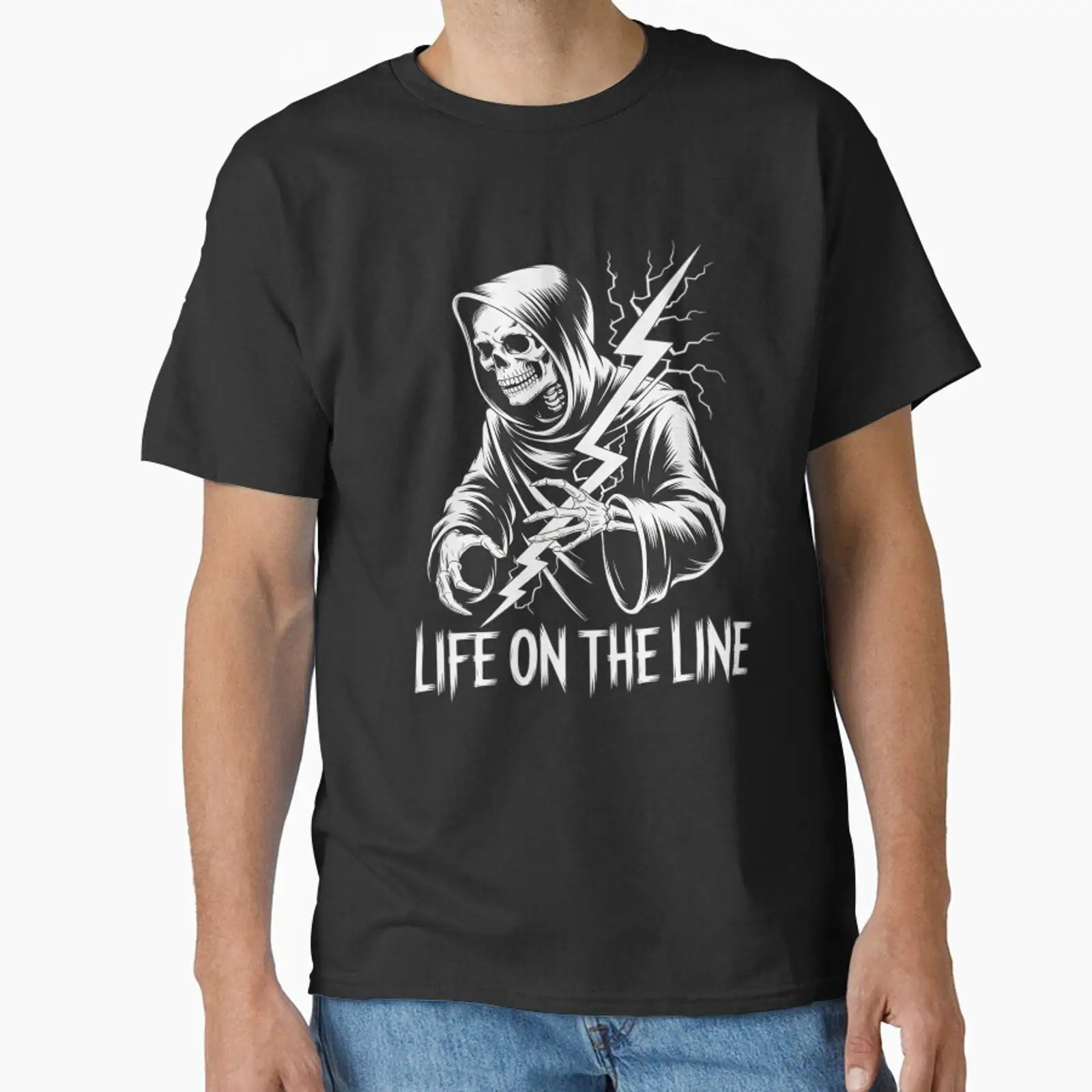 Men'S Fashion Online - Camiseta clásica Life On The Line