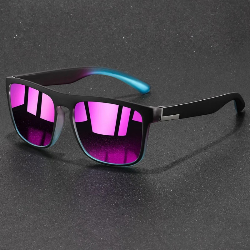 Men'S Fashion Model - Gafas de sol deportivas cuadradas vintage