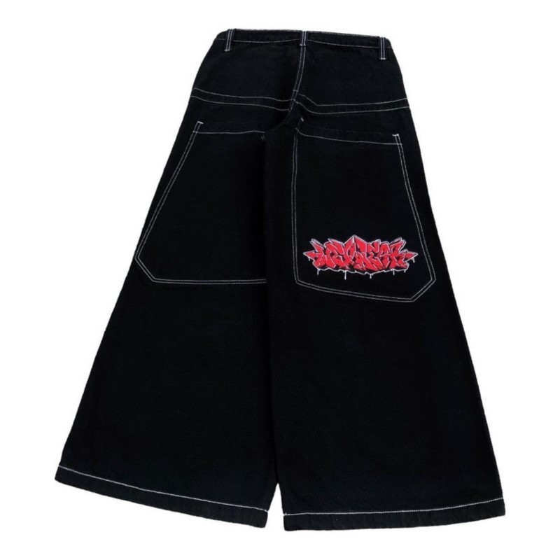 Men'S Fashion Jeans - Pantalones Vaqueros Anchos de Moda Americana