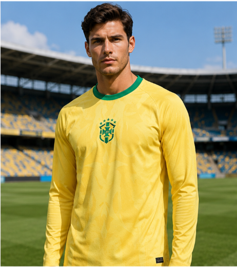 Mens Fashion Trends 2026 - Camiseta de Fútbol de Manga Larga