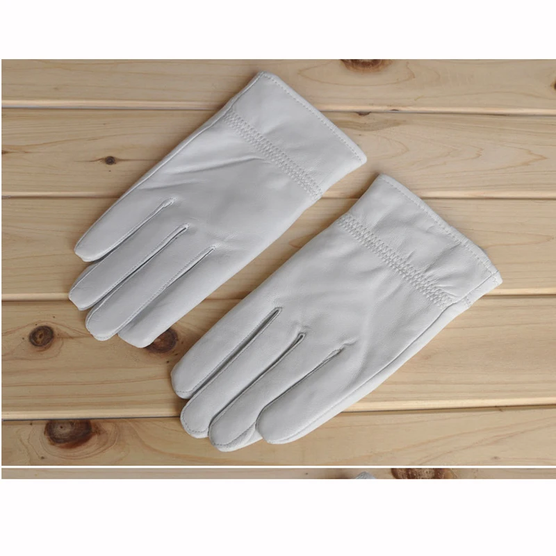 Guantes blancos de cuero genui - Driving Gloves Leather reseña y precio