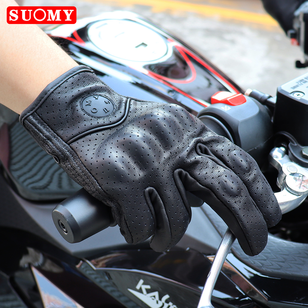 SUOMY-Guantes de moto Vintage  - Men'S Fashion Gloves reseña y precio