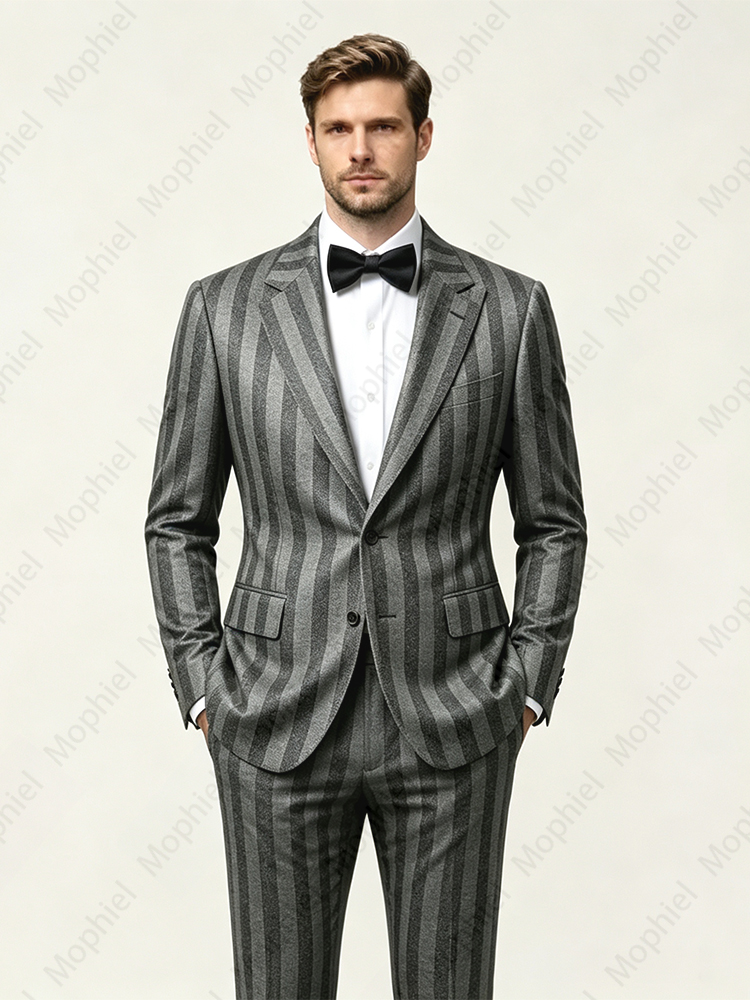 Traje de hombre negro y gris c - Slim Fit Blazer Men reseña y precio