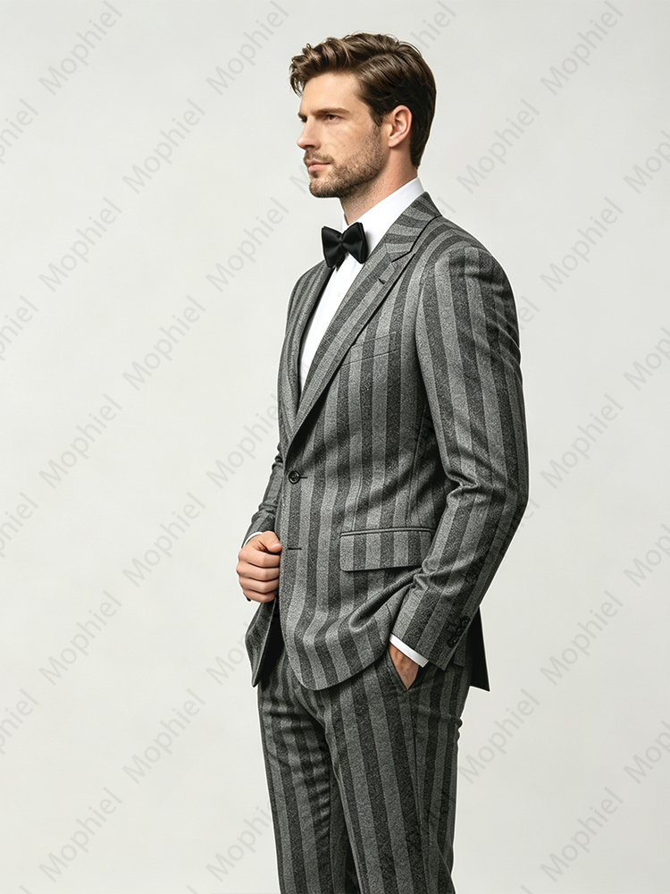 Traje de hombre negro y gris c - Slim Fit Blazer Men reseña y precio