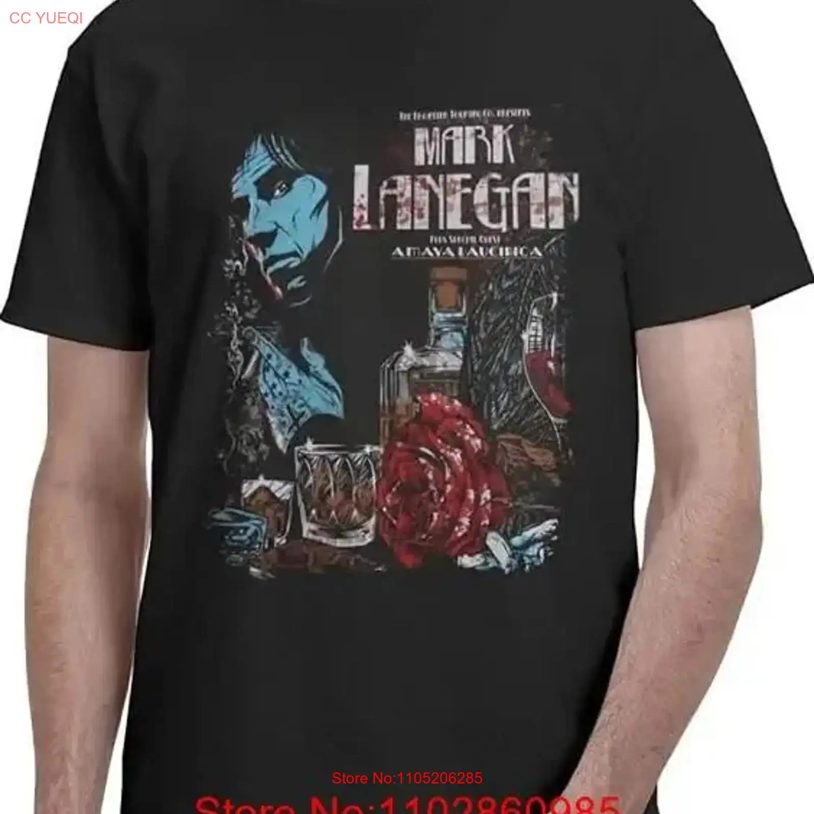 Camiseta Mark Lanegan de algod - Men'S Fashion Everyday reseña y precio