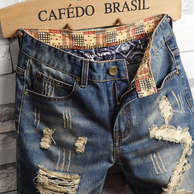 Shorts Vaqueros Rotos de Hip-h - Men'S Fashion Jeans reseña y precio