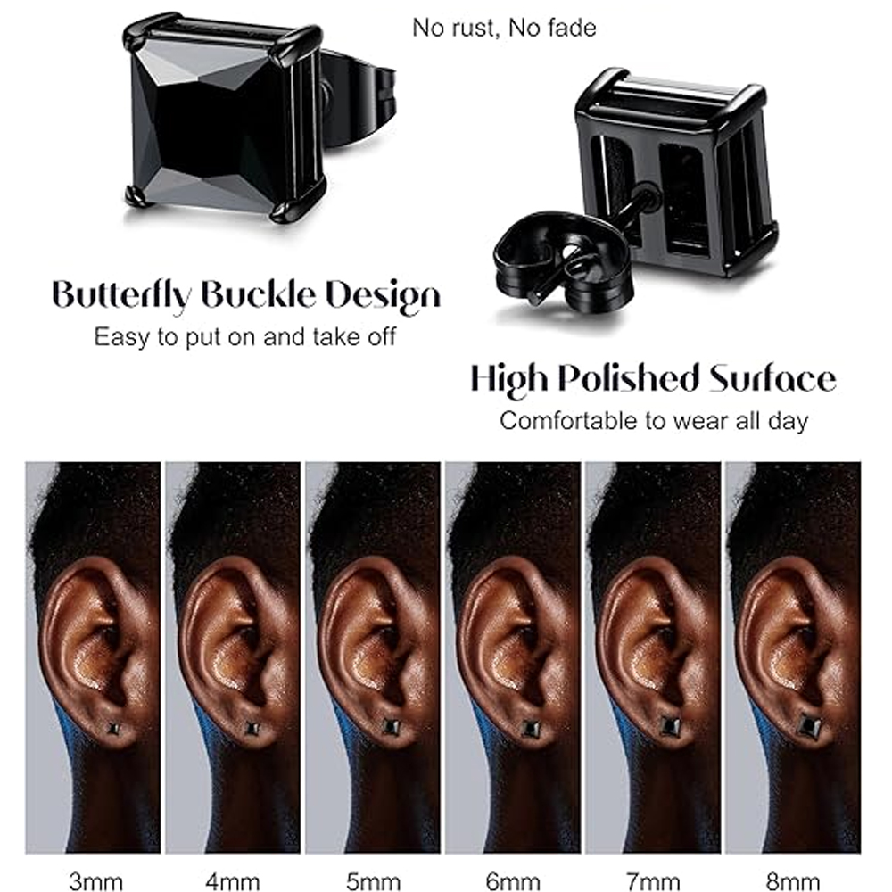 JKC Store 1 par de pendientes  - Mens Fashion Store reseña y precio