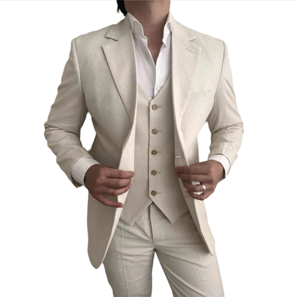 Trajes de lino de 3 piezas par - Mens Fashion Blazer reseña y precio