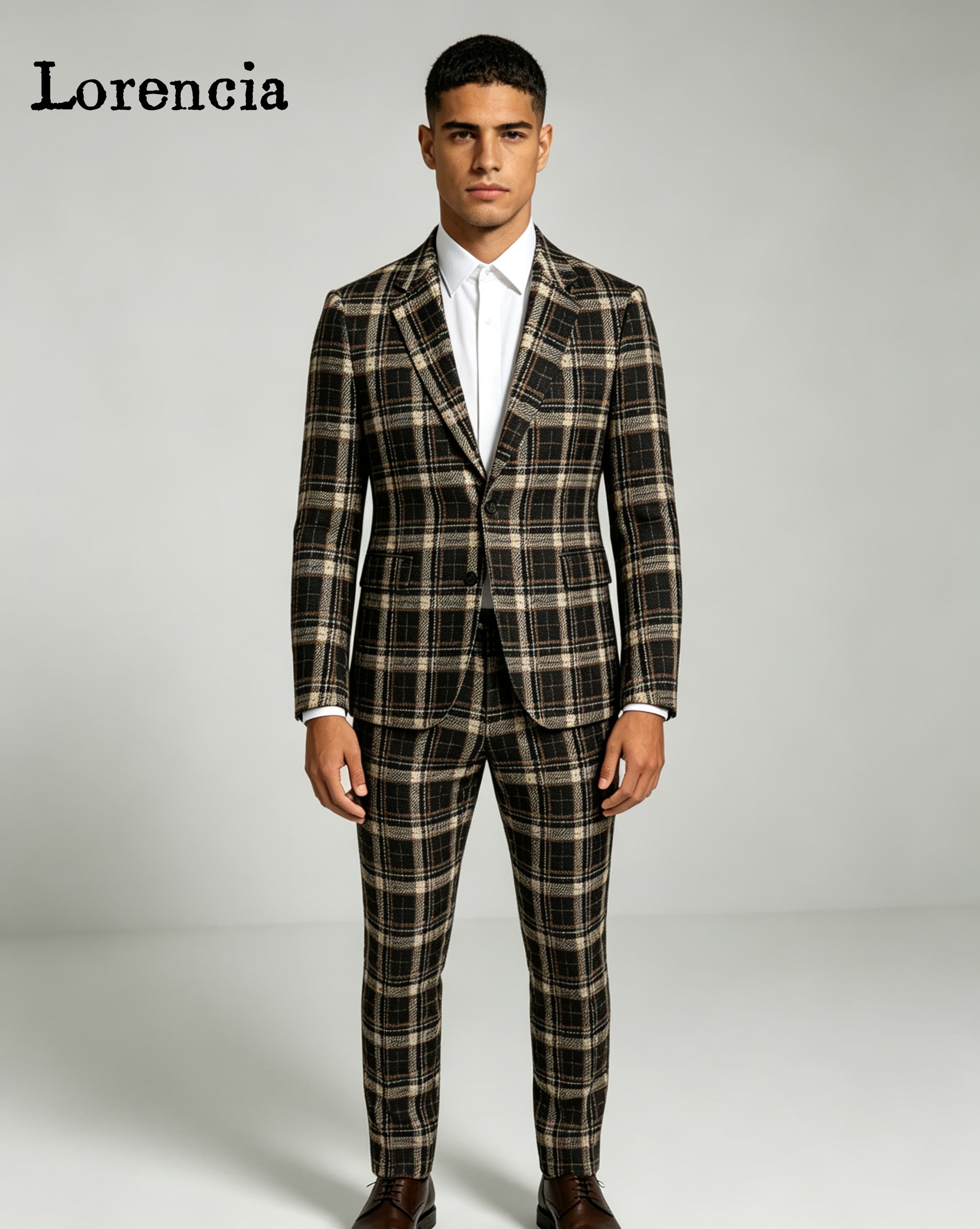 Trajes de hombre a cuadros de  - Mens Fashion Trajes reseña y precio