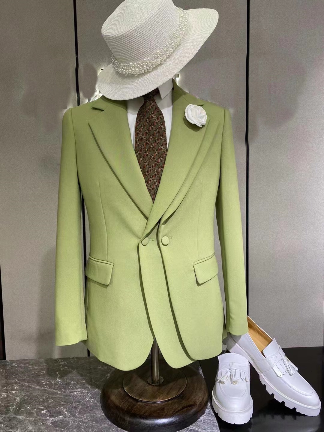 Trajes de boda verde personali - Mens Fashion Blazer reseña y precio
