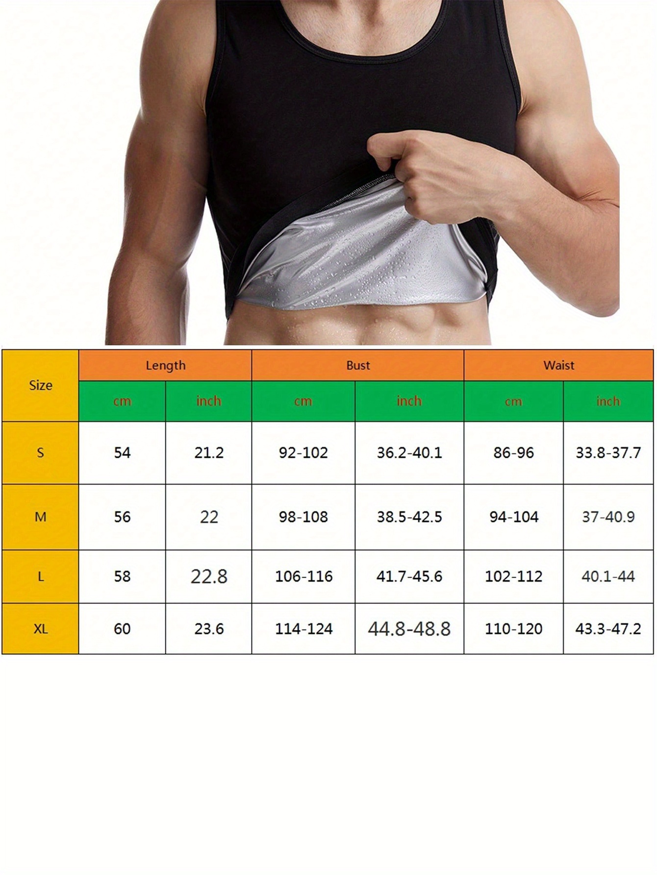 Camiseta de sauna para hombre, - Mens Fashion Vest reseña y precio