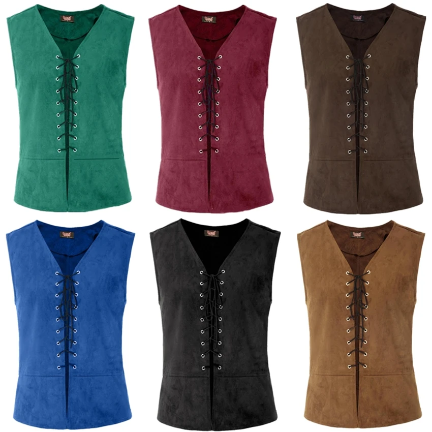 Chaleco Medieval Punk para Hom - Mens Fashion Vest reseña y precio