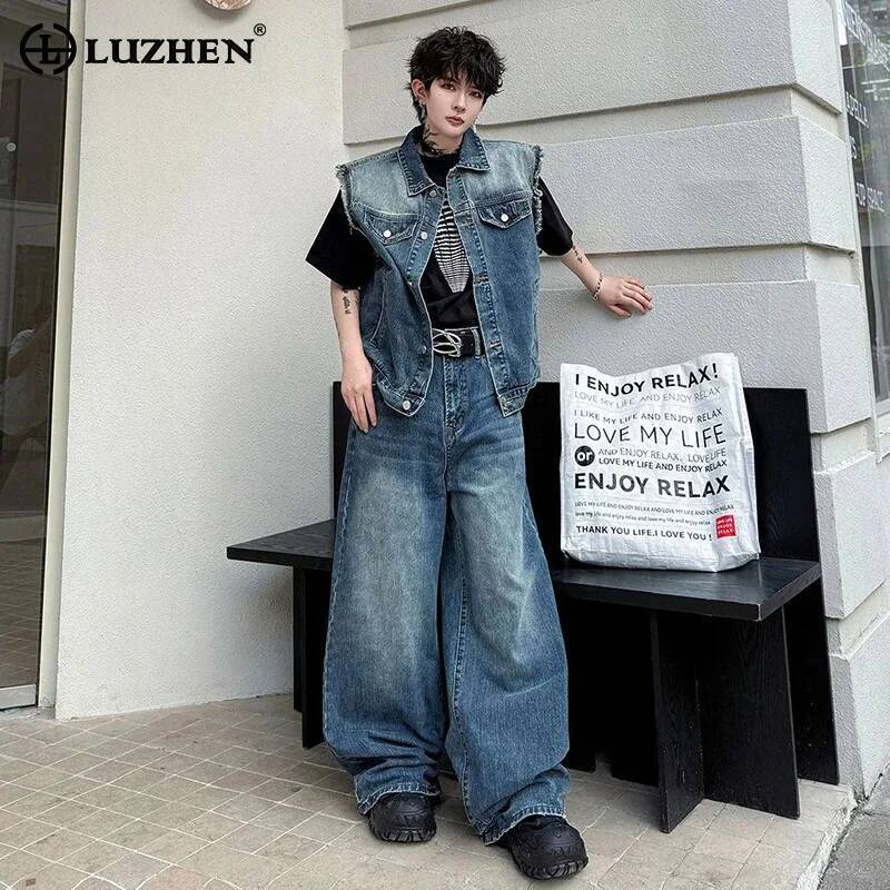 LUZHEN 2026 Conjuntos de Dos P - Men Fashion Jeans reseña y precio