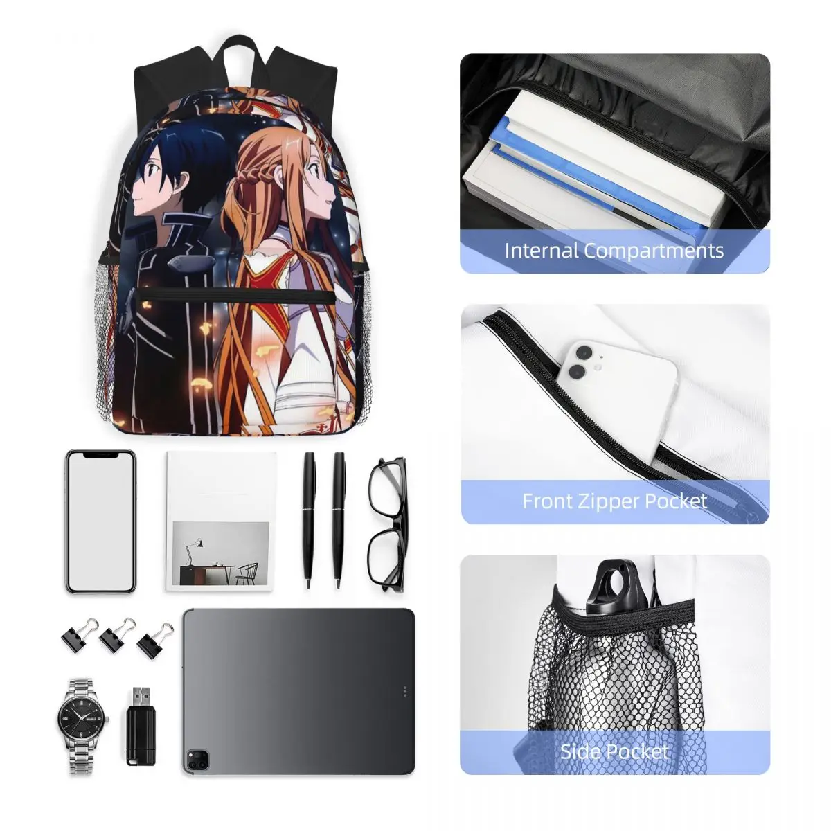 Mochila escolar Sword Art Onli - Men'S Fashion Online reseña y precio