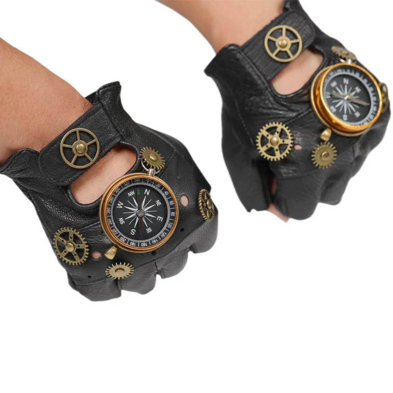 Guantes Steampunk de cuero PU  - Men'S Fashion Gloves reseña y precio