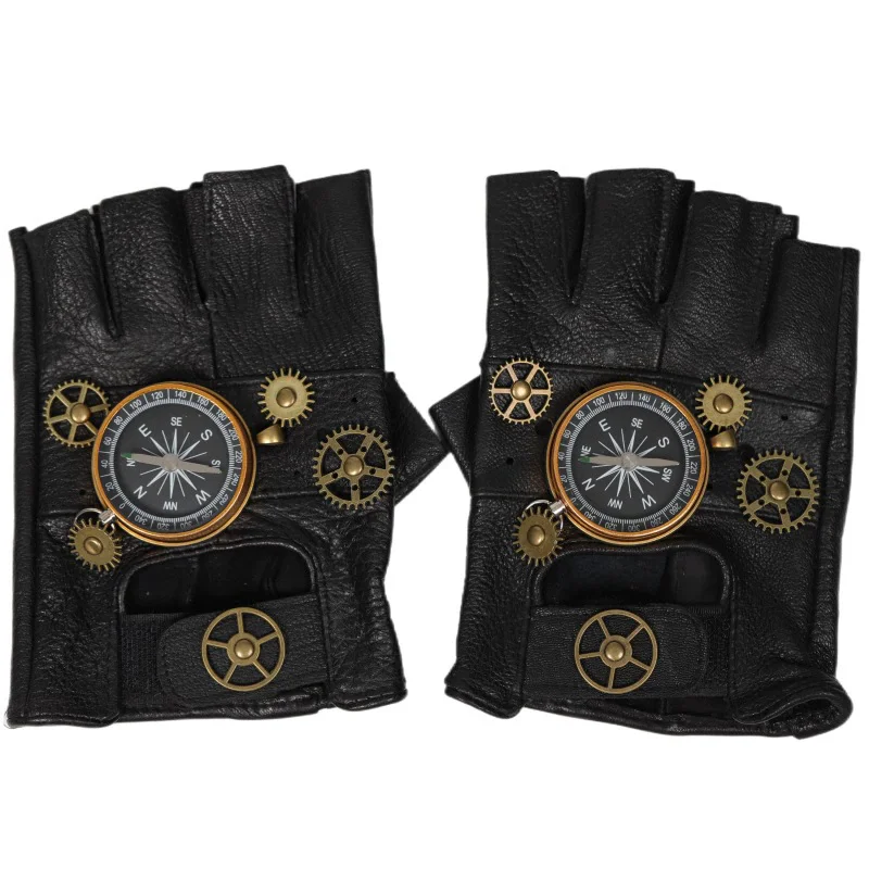 Guantes Steampunk de cuero PU  - Men'S Fashion Gloves reseña y precio