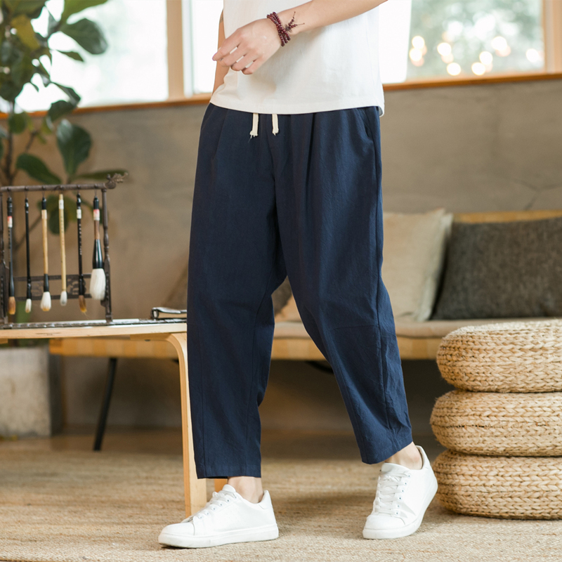 Pantalones de Hombre de Algodó - Men'S Fashion Linen Pants reseña y precio