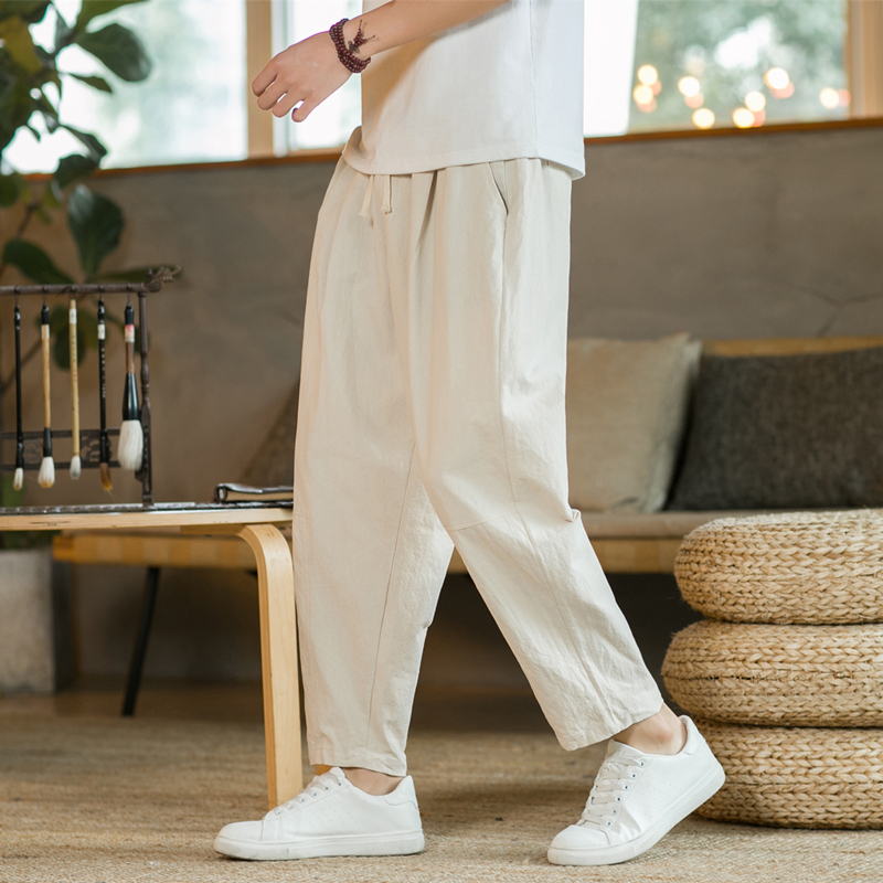 Pantalones de Hombre de Algodó - Men'S Fashion Linen Pants reseña y precio