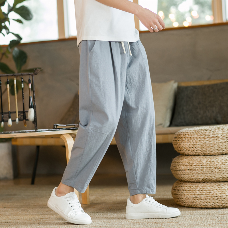 Pantalones de Hombre de Algodó - Men'S Fashion Linen Pants reseña y precio