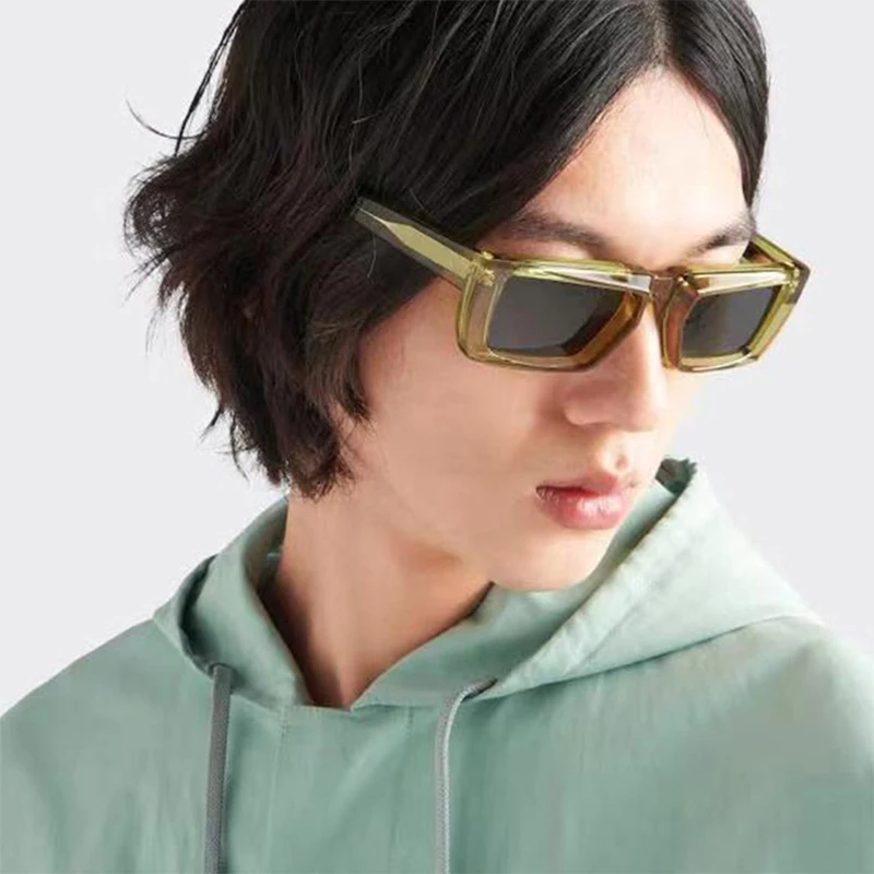 Nuevas Gafas de Sol Rectangula - Men'S Fashion Model reseña y precio