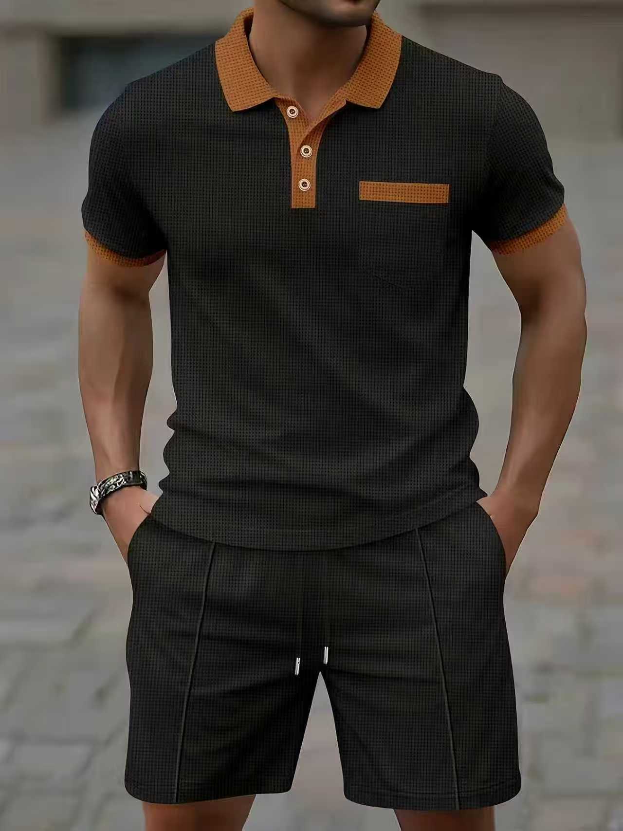 Conjunto de camiseta polo y pa - Men'S Fashion Looks reseña y precio