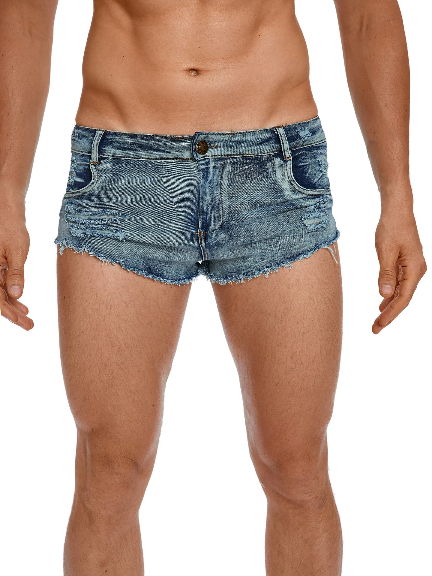Pantalones Cortos de Mezclilla - Men Fashion Jeans reseña y precio