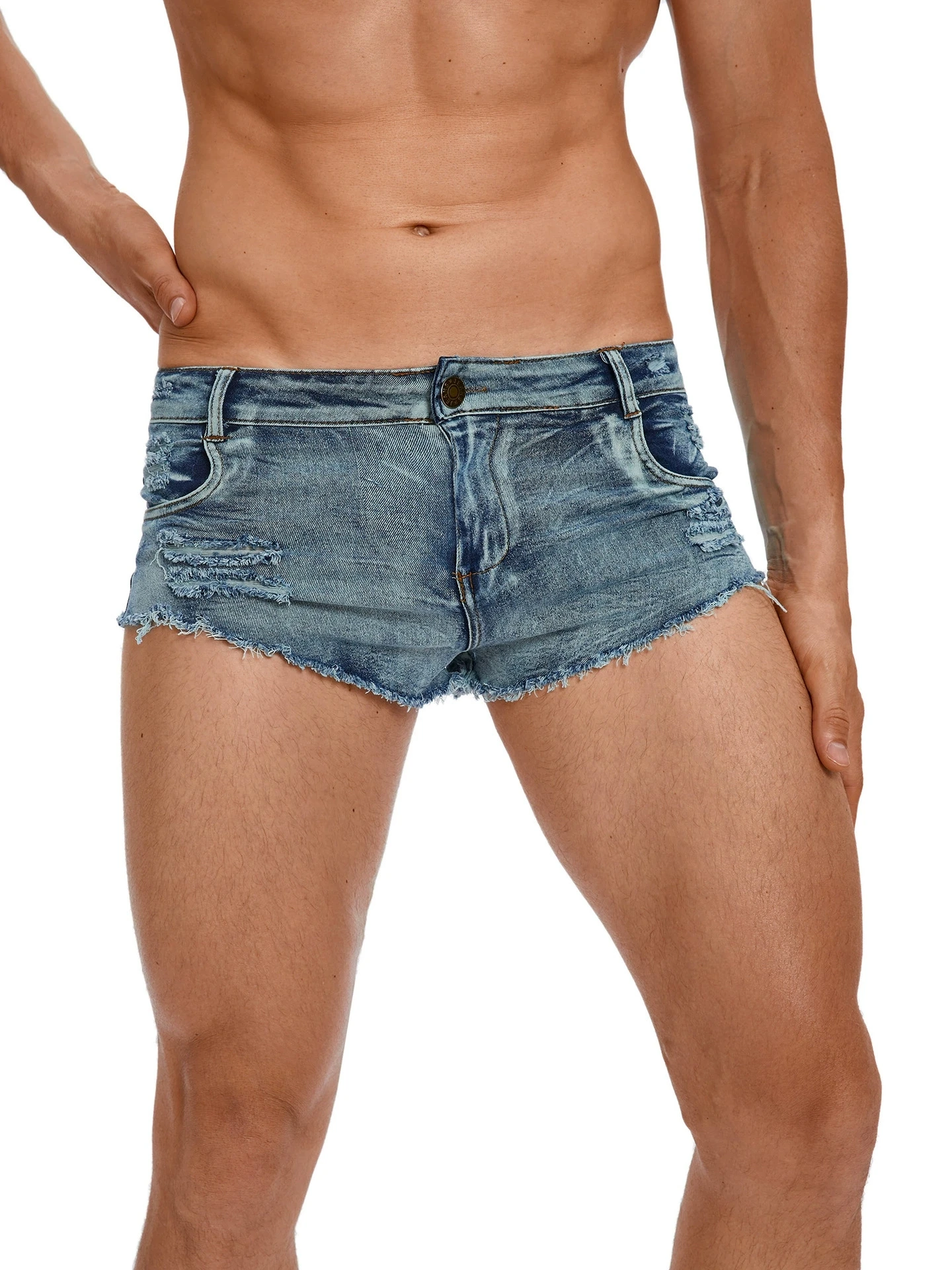 Pantalones Cortos de Mezclilla - Men Fashion Jeans reseña y precio