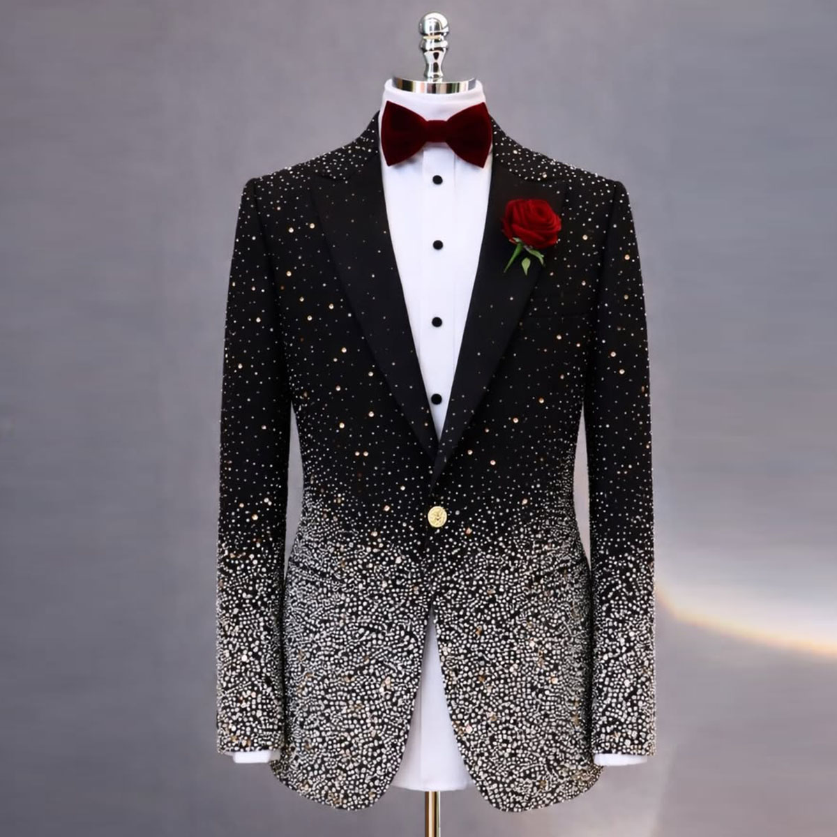 Elegante Traje de Hombre con P - Slim Fit Blazer Men reseña y precio