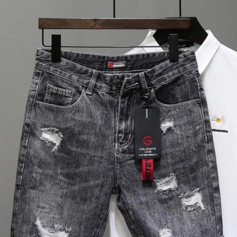 Pantalones vaqueros cortos par - Men Fashion Jeans reseña y precio