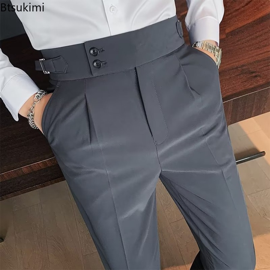 Nuevo 2026 pantalones de traje - Men'S Fashion Linen Pants reseña y precio